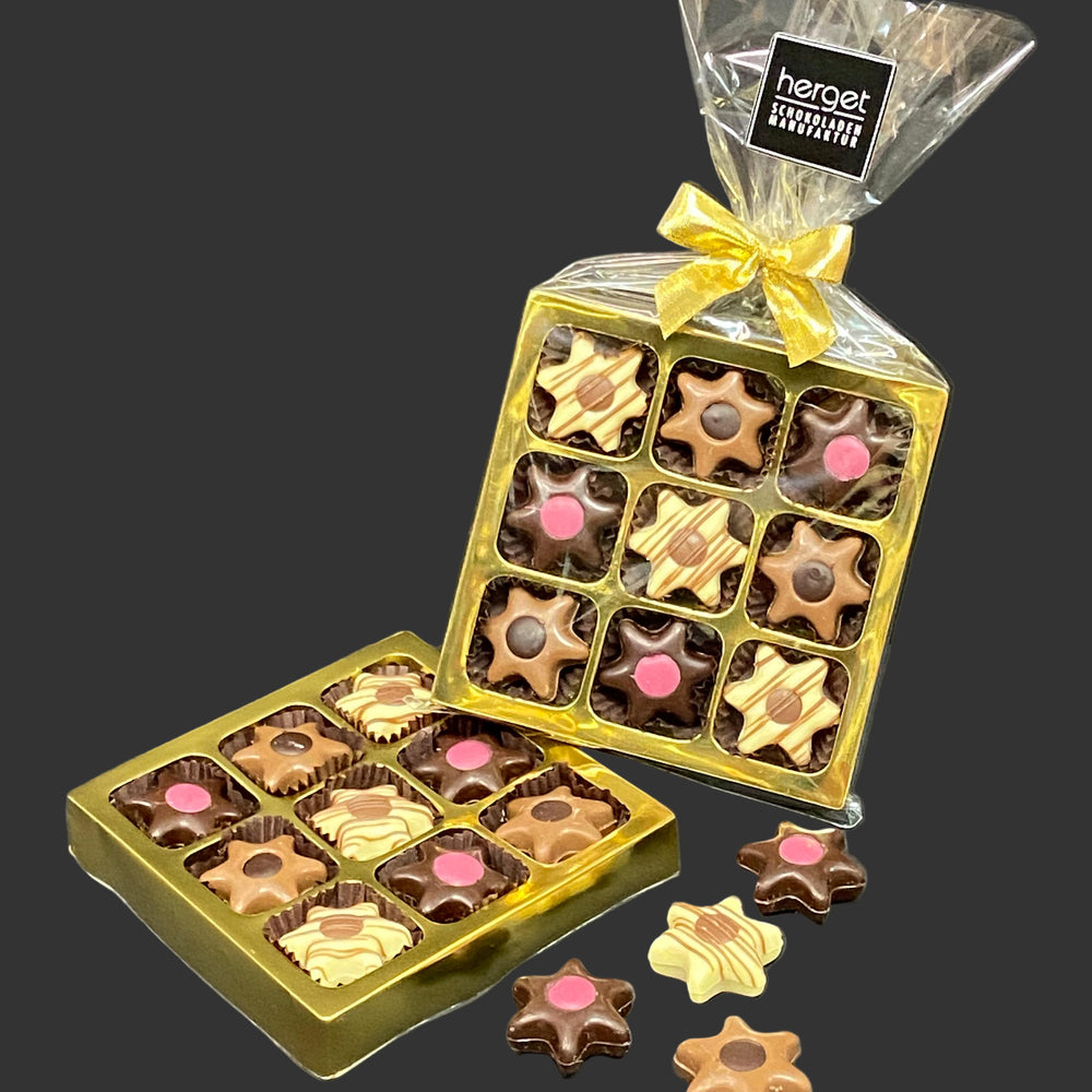 Sternepackung-Präsent-9 Stück-handgemacht